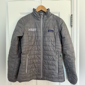 Patagonia Women's Nano Puff Jacket with company logo, Gray size XS
